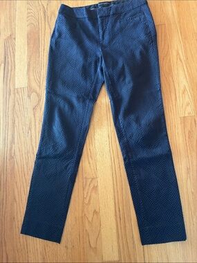 Banana Republic Women's Navy Textured cropped pants, Sz: 0